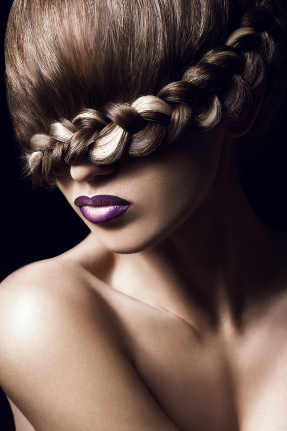 Geflochtenes Styling — mittellang